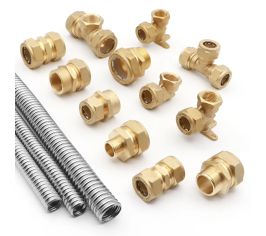 Гофрированная нержавеющая труба/фитинги