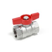 Кран шаровой R251D, прямой, рукоятка бабочка, с вн./вн. резьбой 1 1/4