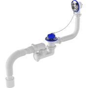Сифон для ванны Aquant, регулируемый с выпуском и переливом с гт 40х50мм