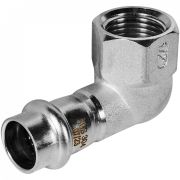 Пресс-угольник из нержавеющей стали с внутренней резьбой 15х1/2