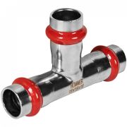 Трехраструбный пресс-тройник из нерж. стали 15х15х15