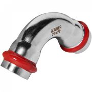 Двухраструбный пресс-уголок из нерж. стали 90х22х22