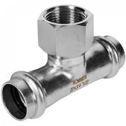 Пресс-тройник из нержавеющей стали с внутренней резьбой 22х3/4