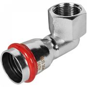 Пресс-угольник из нержавеющей стали с внутренней резьбой 28х3/4