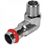 Пресс-угольник из нержавеющей стали с наружной резьбой резьбой 15х1/2