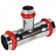 Трехраструбный пресс-тройник из нерж. стали 22х15х22