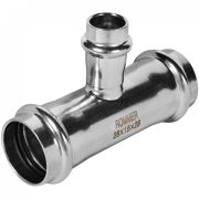 Трехраструбный пресс-тройник из нерж. стали 28х15х28