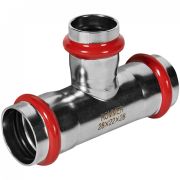 Трехраструбный пресс-тройник из нерж. стали 28х22х28