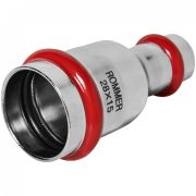 Двухраструбный пресс-муфта из нерж. стали 28х15