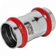 Двухраструбный пресс-муфта из нерж. стали 28х28