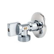 Кран шаровой Угловой NEW PF CHROME н/н 1/2« х 3/4»