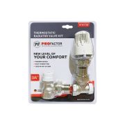 Комплект радиатора термостатический угловой PROFACTOR 3/4