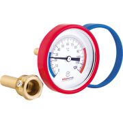 Термометр d63мм, аксиальный с гильзой 50мм d8-14mm /0-120*C ProFactor