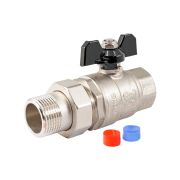 Кран шаровой с полусгоном PF STRONG в/н бабочка 1