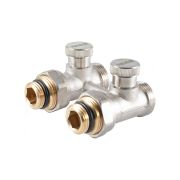 Узел подключения радиатора прямой с седельным затвором PROFACTOR н/н  3/4« х 1/2»