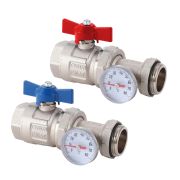 Кран шаровый с термометром 1