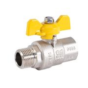 Кран шаровой для газа PF GAS в/н бабочка 1/2