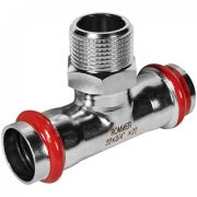 Пресс-тройник из нержавеющей стали НР 22х3/4