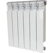 Радиатор алюминиевый STOUT VEGA 500 6 секции, боковое подключение