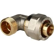 Угольник-переходник STOUT с наружной резьбой 1/2 х20 для металлопластиковых труб винтовой