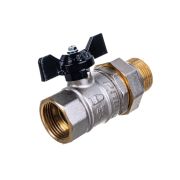 Кран шаровый латунный LD Pride с американкой 3/4