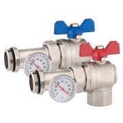 Кран шаровый с термометром 1
