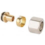 Фитинг обжимной для полиэтиленовой и металполимерной трубы (евроконус) MVI 3/4