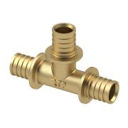 Тройник аксиальный, латунь ДУ 20, желтый, RTP