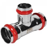 Трехраструбный пресс-тройник из нерж. стали 35х28х35